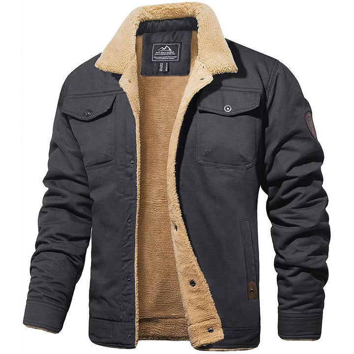 Men's Button-Front Bomber Jacket
