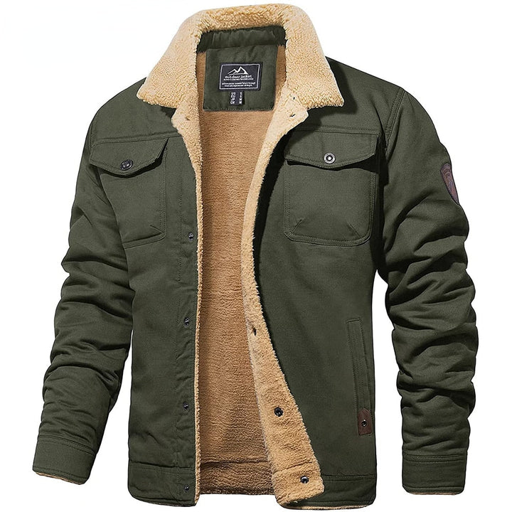 Men's Button-Front Bomber Jacket