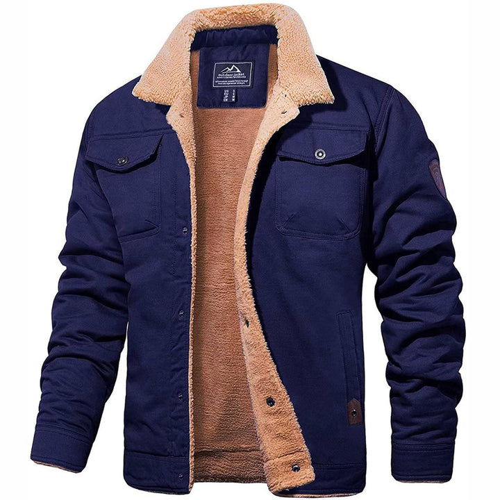 Men's Button-Front Bomber Jacket