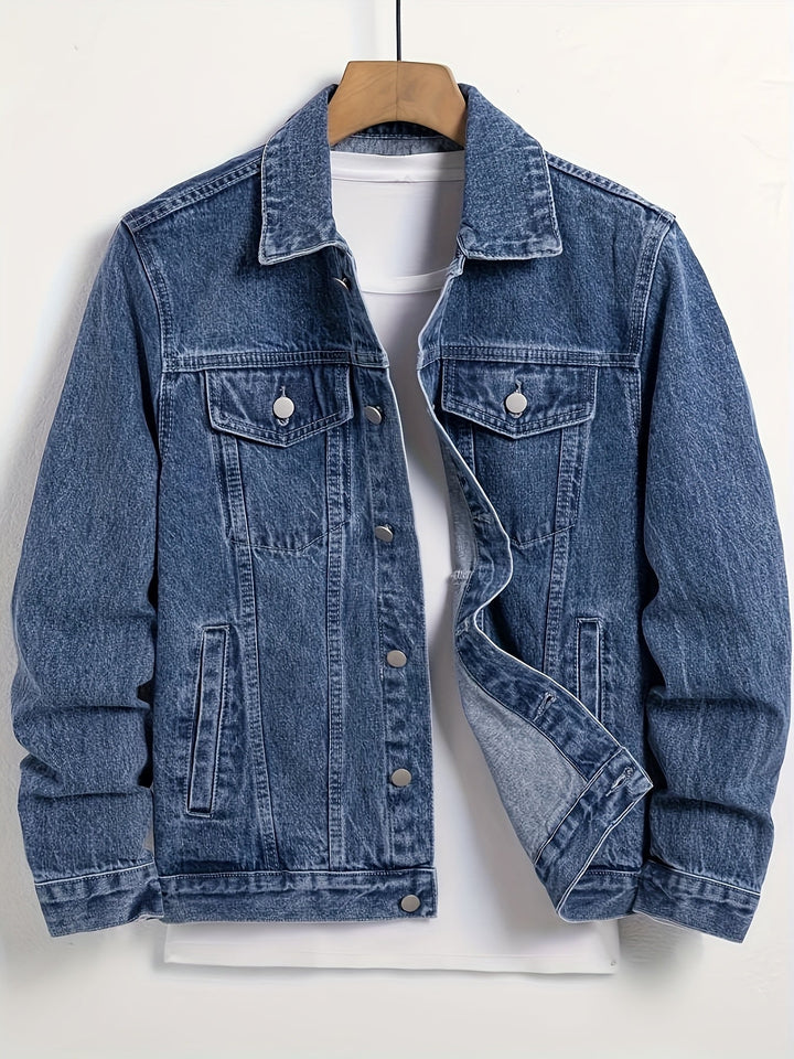 Men's Button-Front Denim Jacket
