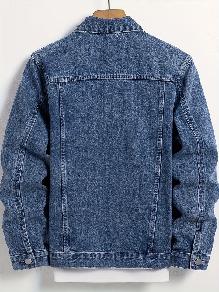 Men's Button-Front Denim Jacket
