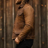 Men's Button-Front Jacket with Pointed Collar