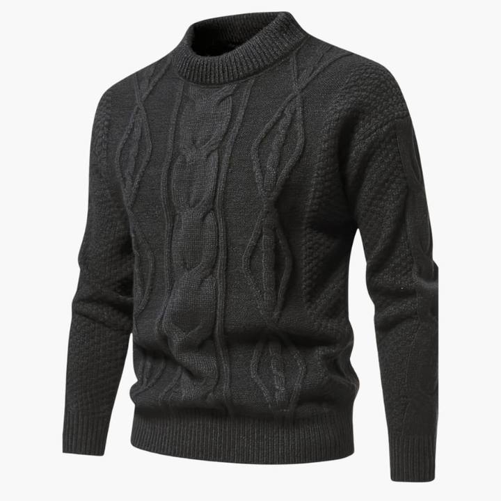 Men's Cable Knit Crewneck Sweater