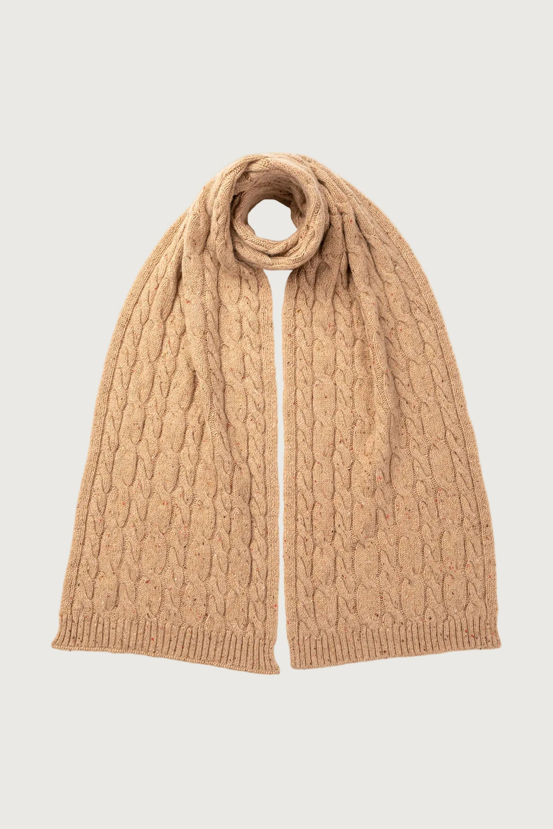 Men's Cable Knit Donegal Scarf