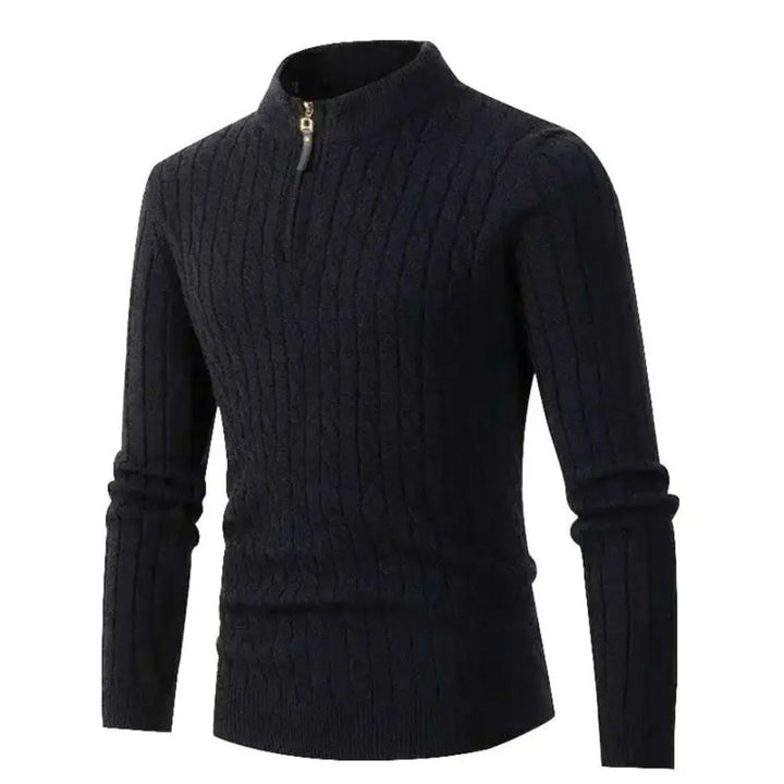 Men's Cable Knit Half-Zip Sweater