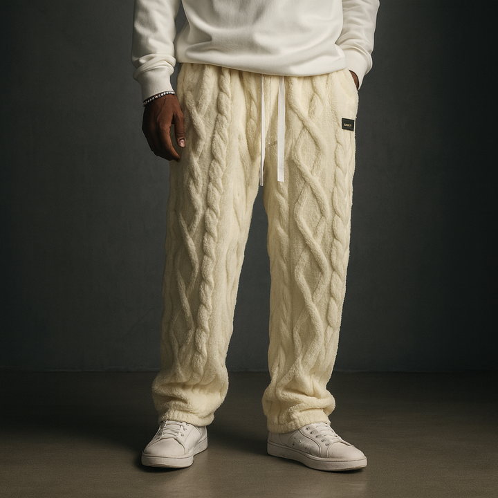 Men's Cable-Knit Joggers