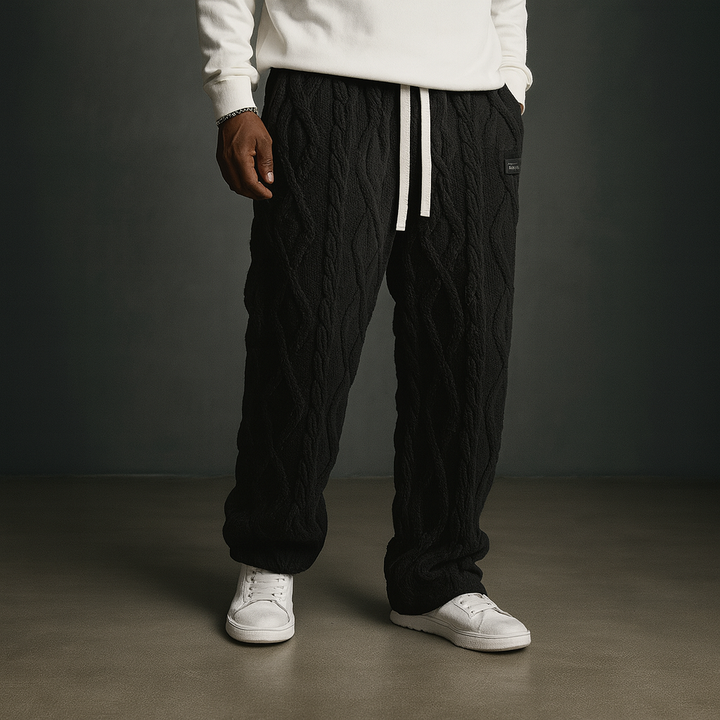 Men's Cable-Knit Joggers