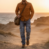 Men's Cargo Jeans with Deep Pockets