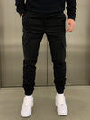 Men's Cargo Jogger Trousers with Elastic Waist