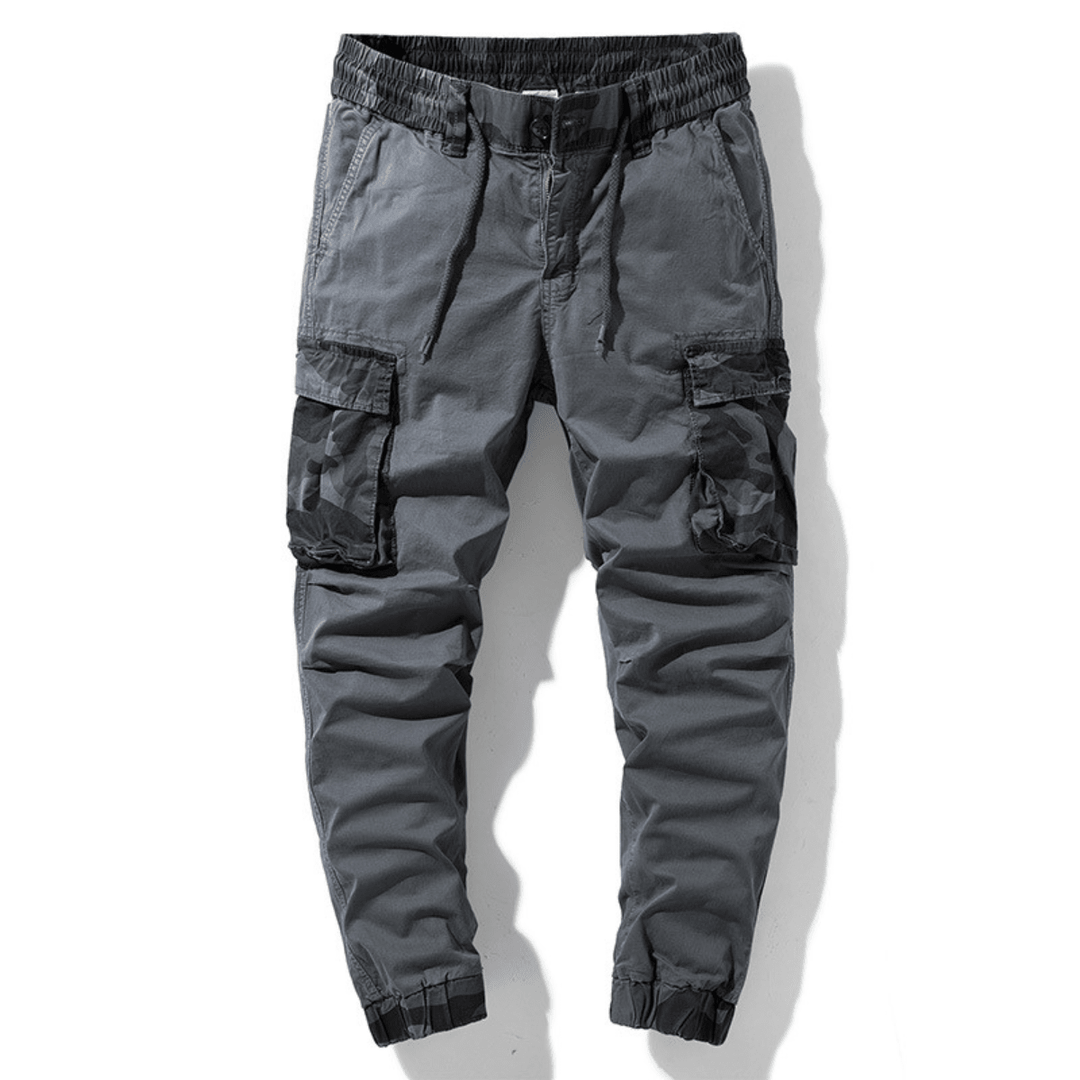 Men's Cargo Joggers with Drawstring Waist