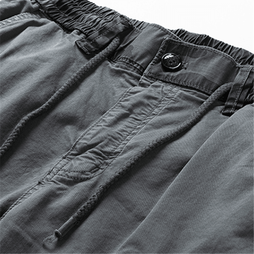 Men's Cargo Joggers with Drawstring Waist