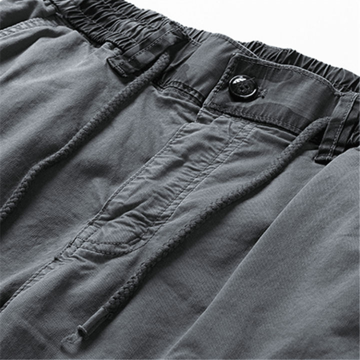 Men's Cargo Joggers with Drawstring Waist