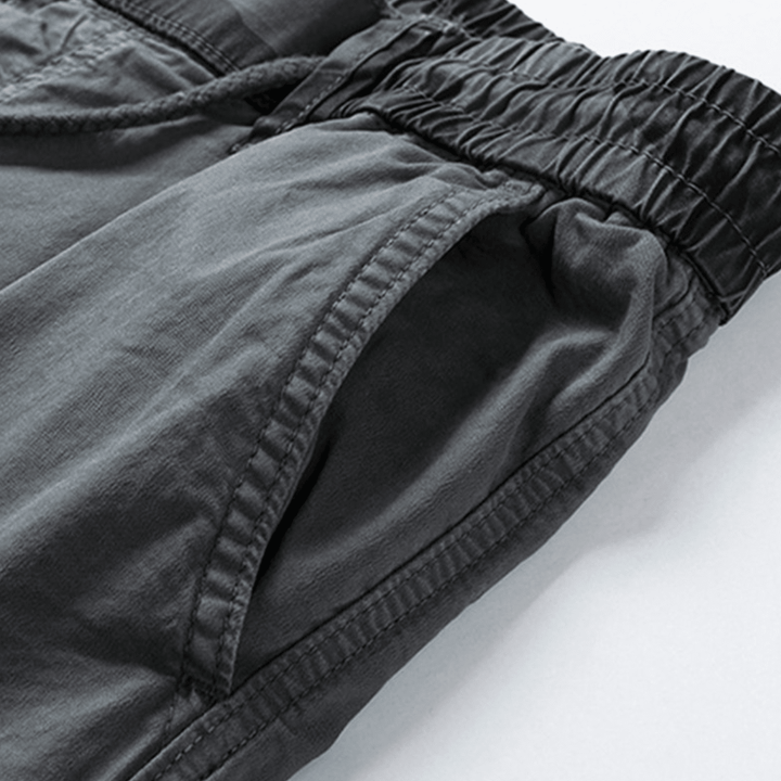 Men's Cargo Joggers with Drawstring Waist