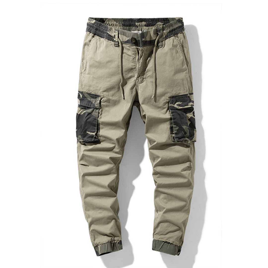 Men's Cargo Joggers with Drawstring Waist