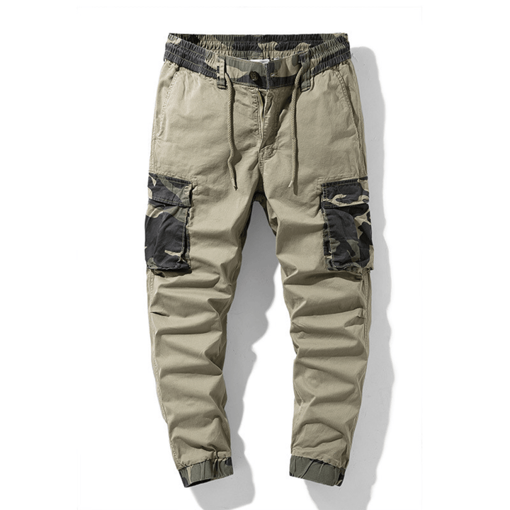 Men's Cargo Joggers with Drawstring Waist