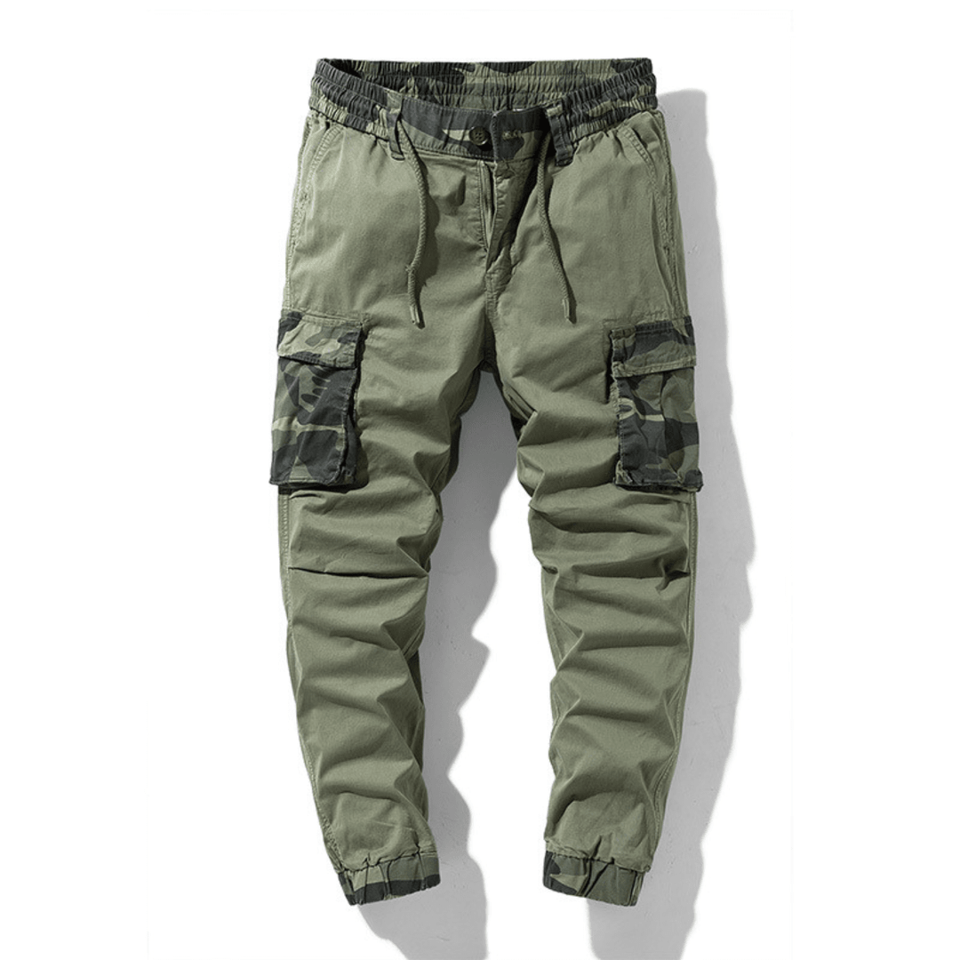 Men's Cargo Joggers with Drawstring Waist
