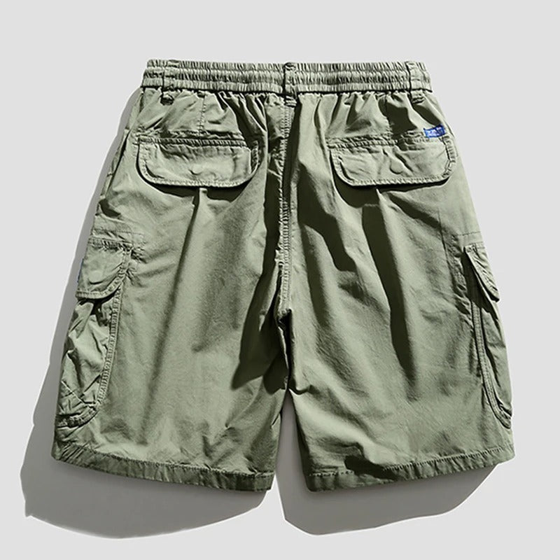 Men's Cargo Shorts with Elasticated Waistband