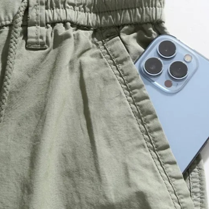 Men's Cargo Shorts with Elasticated Waistband