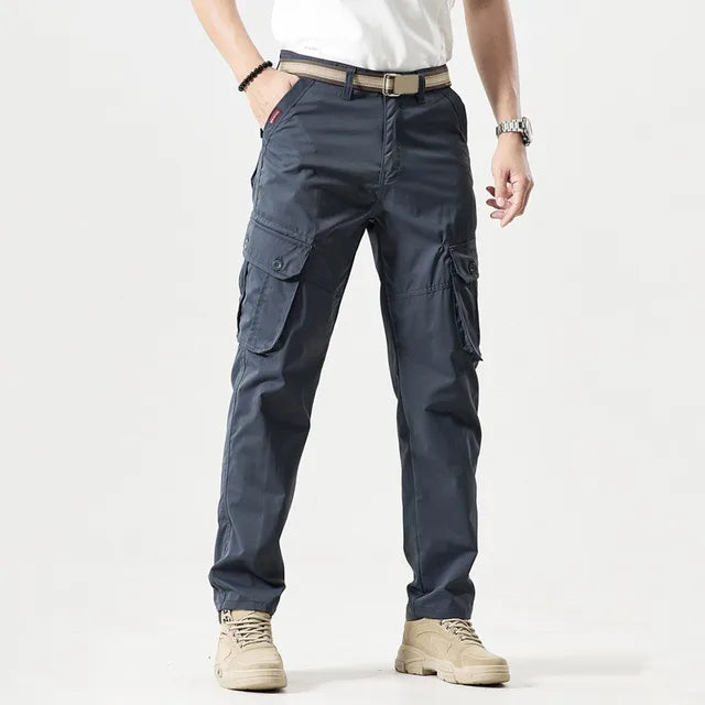 Men's Cargo Straight-Leg Trousers