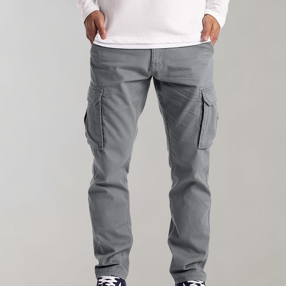 Men's Cargo Trousers with Side Pockets
