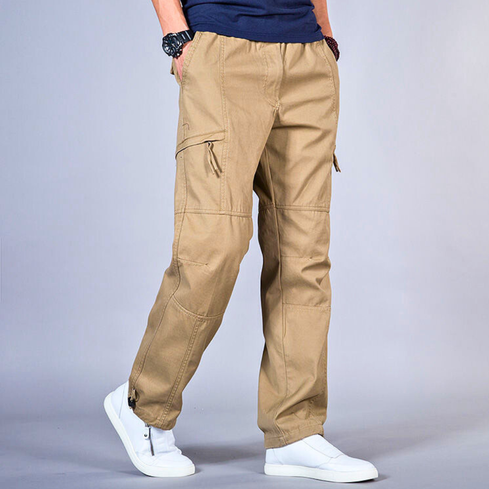 Men's Cargo Trousers with Zippered Pockets