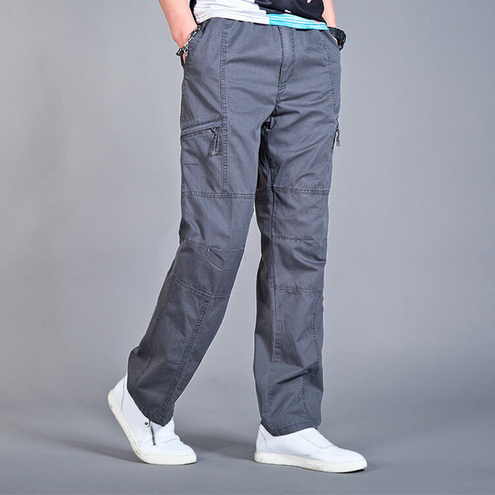 Men's Cargo Trousers with Zippered Pockets