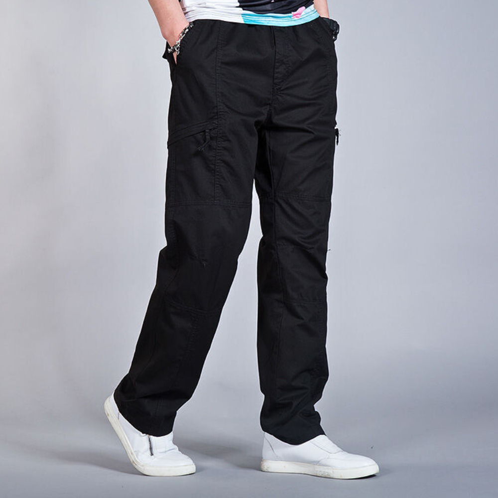 Men's Cargo Trousers with Zippered Pockets