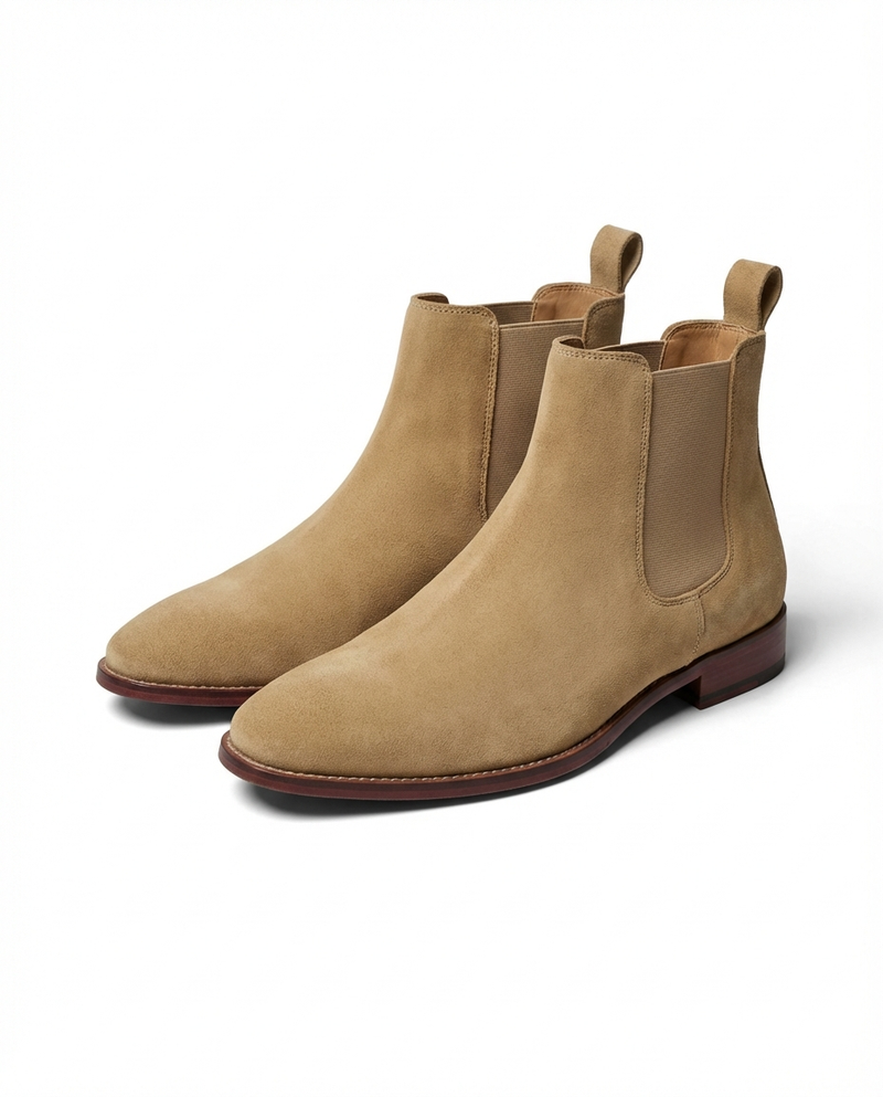 Men's Chelsea Boots With Elastic Side Panels