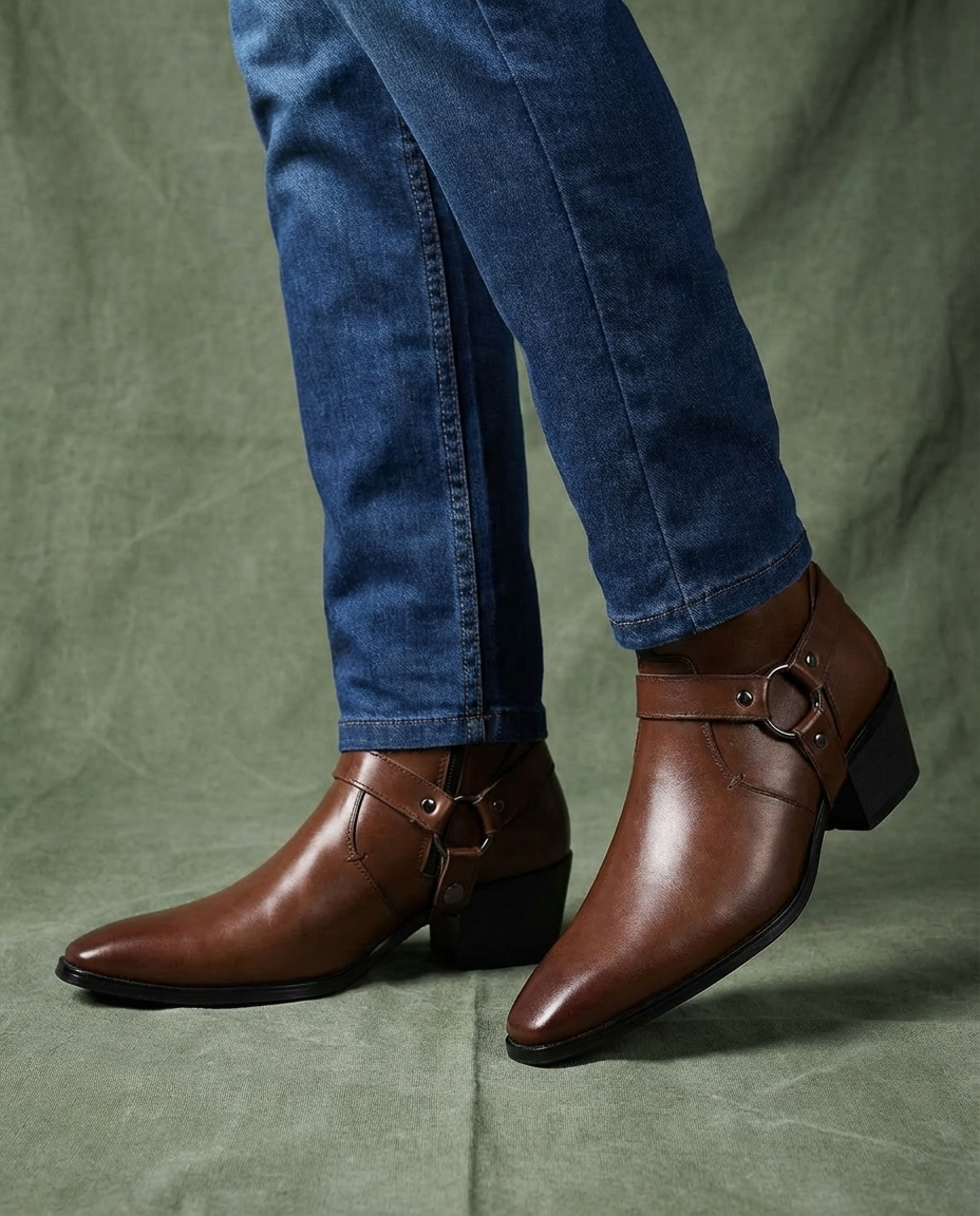 Men's Chisel Toe Ankle Boots