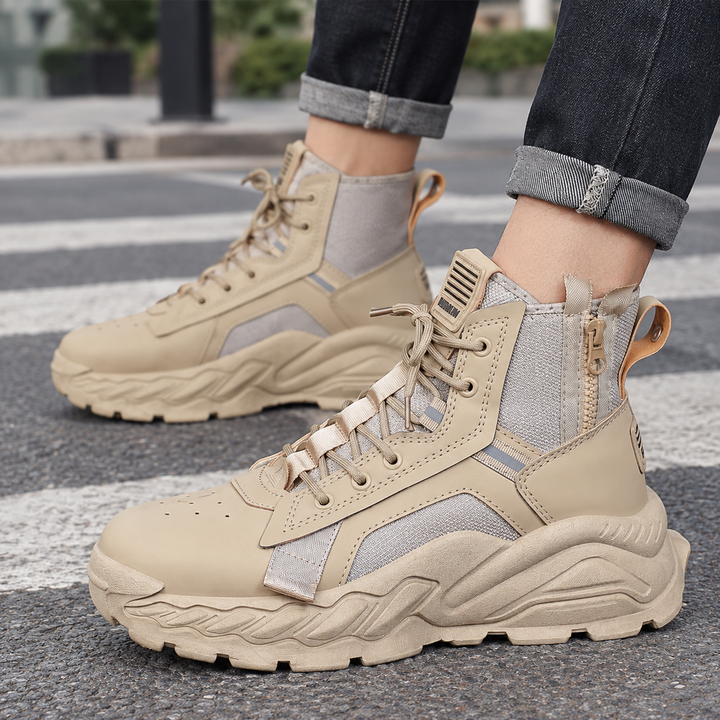 Men's Chunky Lace-Up Ankle Boots