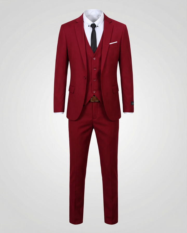 Men's Classic Three-Piece Tailored Suit