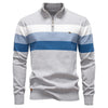 Men's Colour-Block Quarter-Zip Sweater