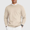 Men's Crew Neck Long-Sleeve Knitted Jumper