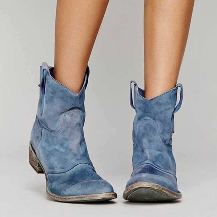 Women's Distressed Western Ankle Boots