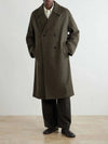 Men's Double-Breasted Long Coat