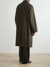 Men's Double-Breasted Long Coat