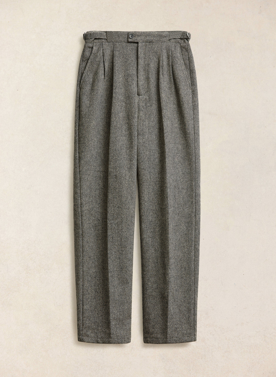 Men's Double-Pleated Tailored Trousers