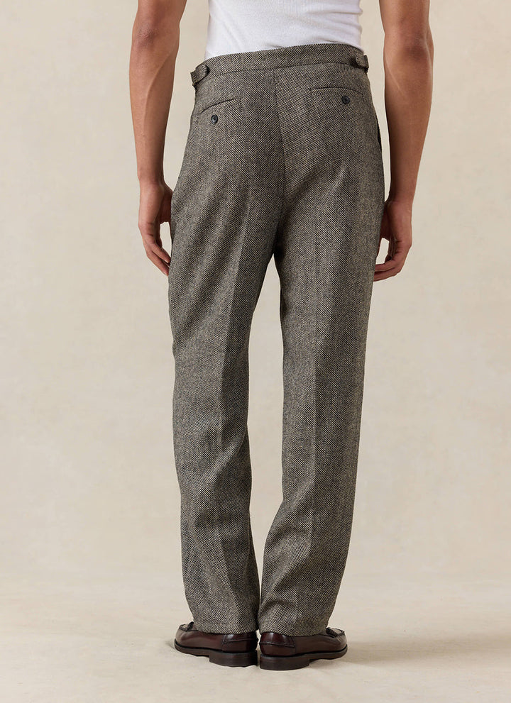 Men's Double-Pleated Tailored Trousers
