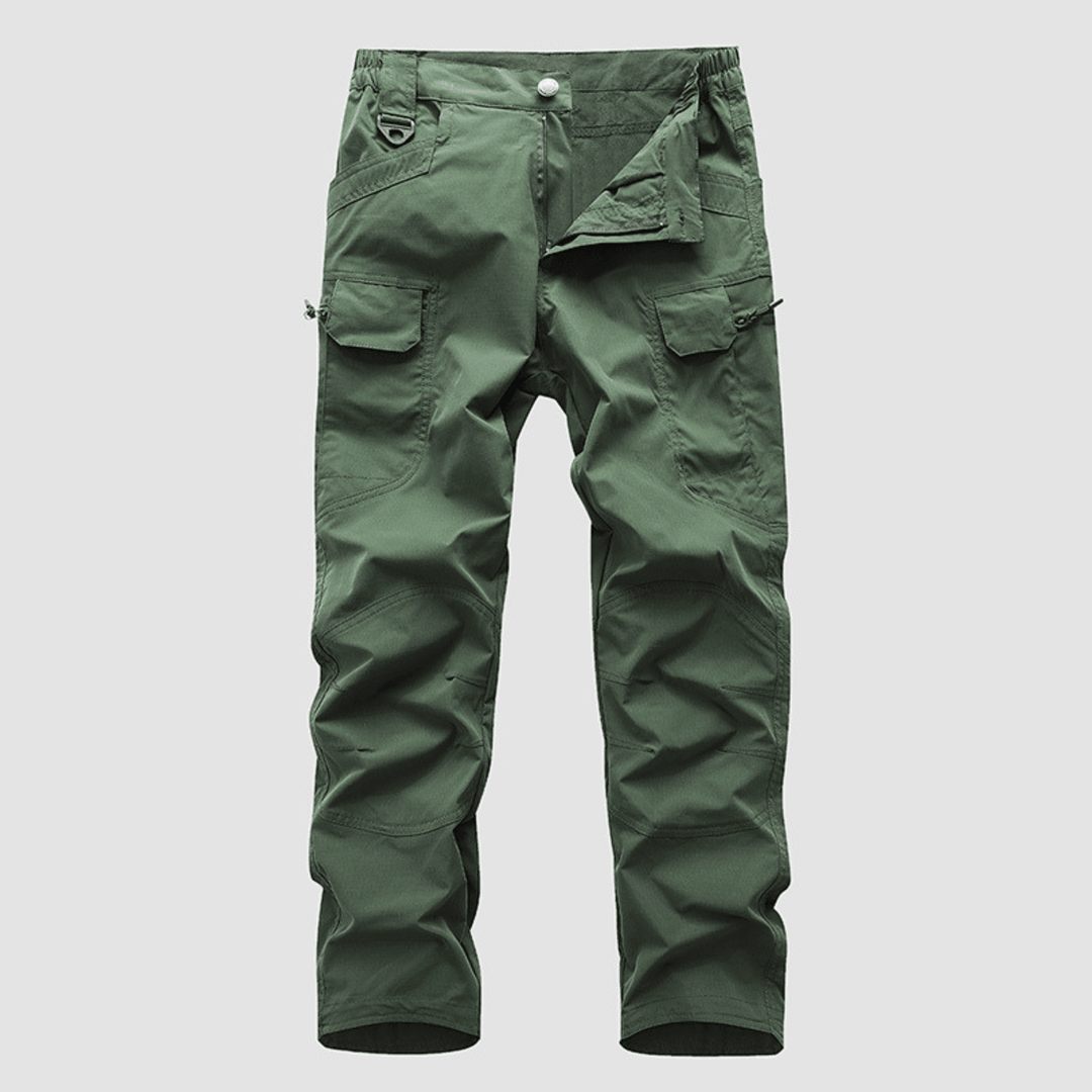 Men's Elastic-Waist Cargo Trousers