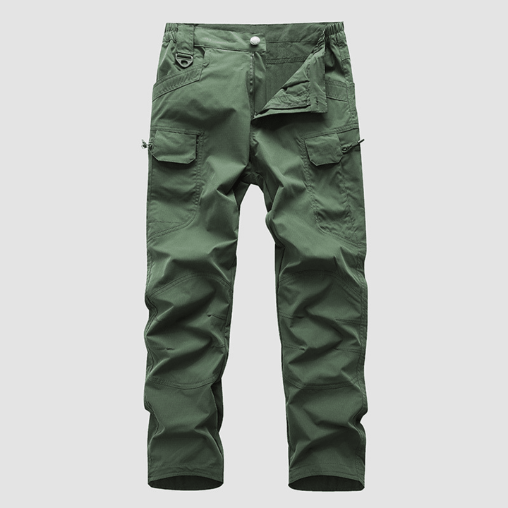 Men's Elastic-Waist Cargo Trousers