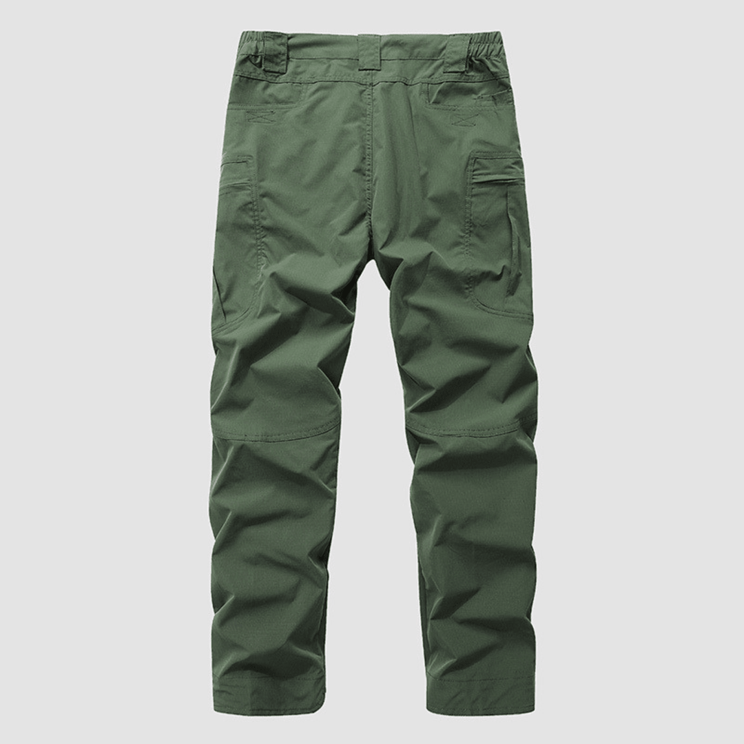 Men's Elastic-Waist Cargo Trousers