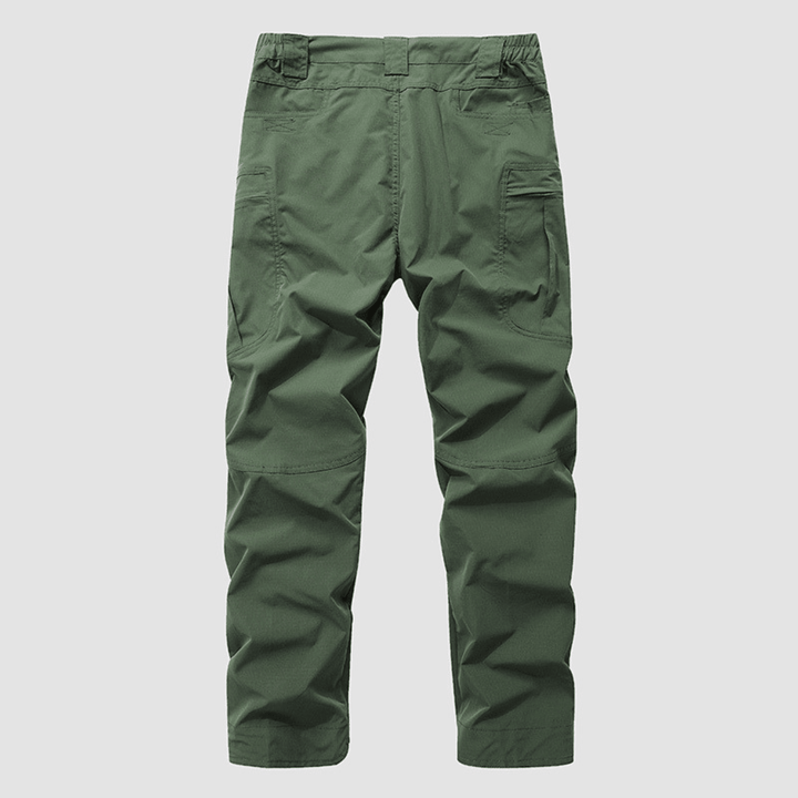 Men's Elastic-Waist Cargo Trousers