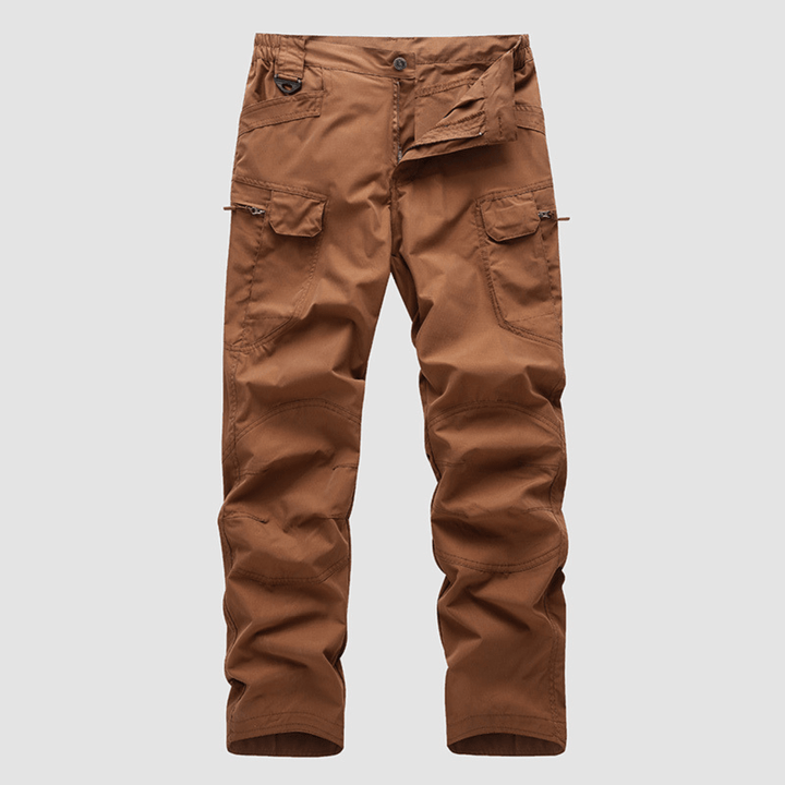 Men's Elastic-Waist Cargo Trousers