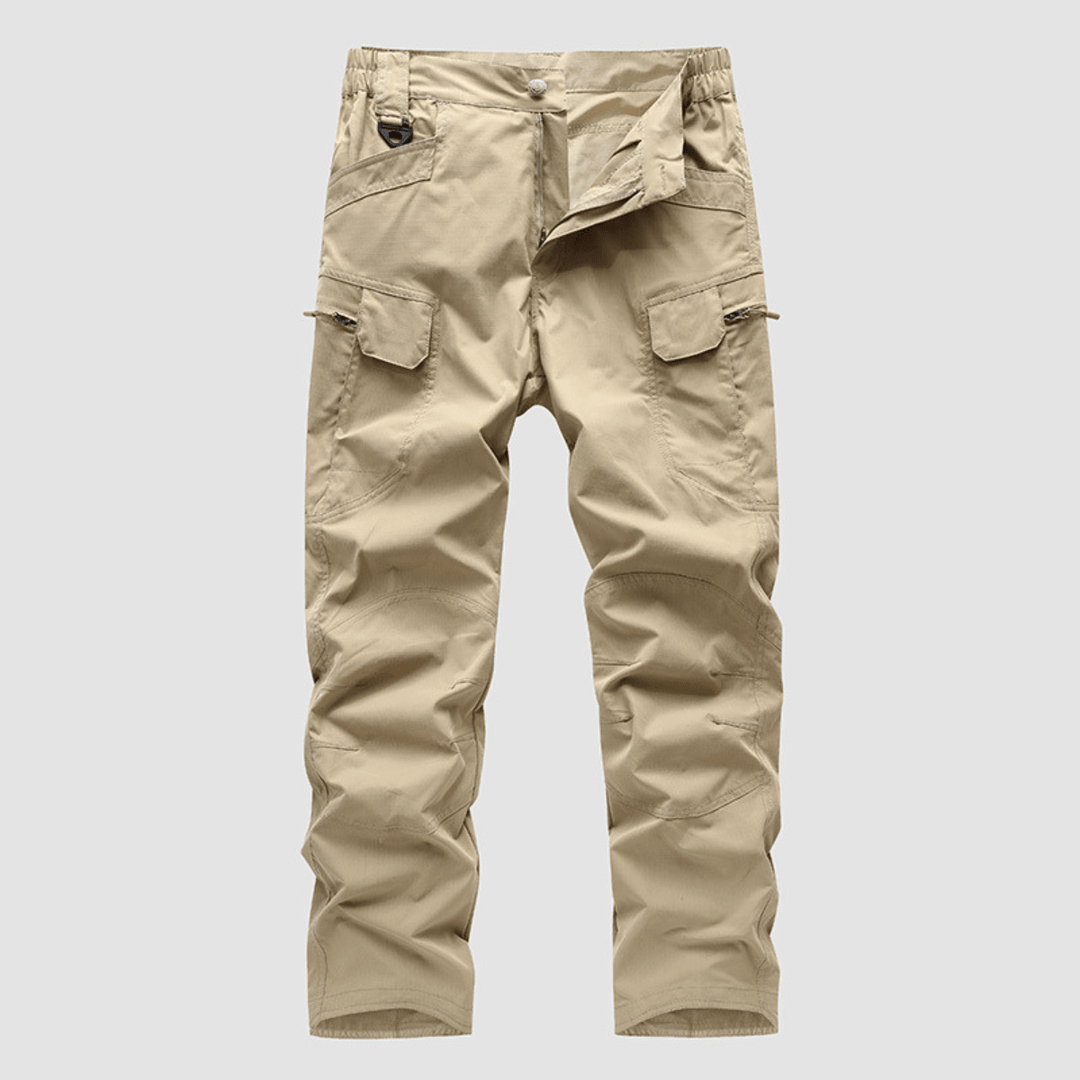 Men's Elastic-Waist Cargo Trousers