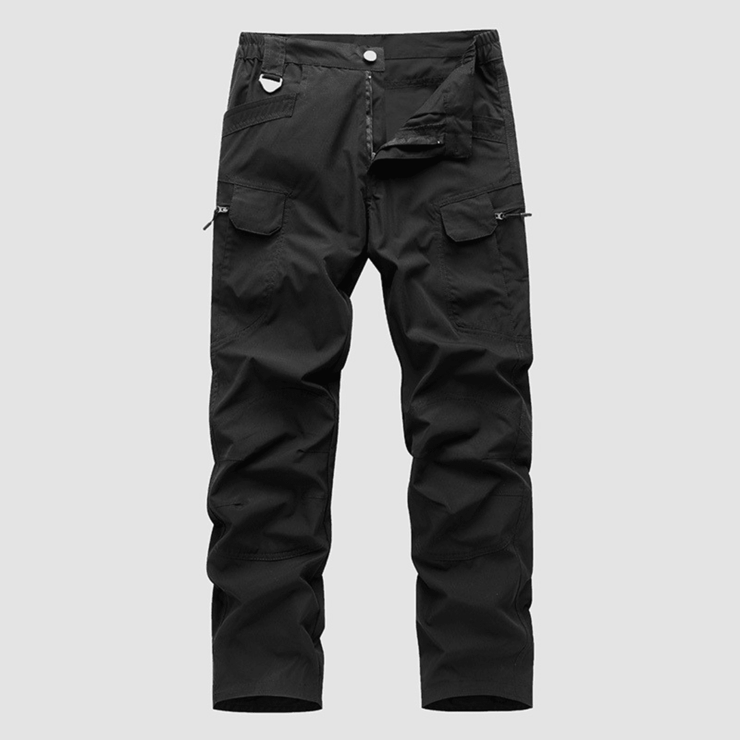 Men's Elastic-Waist Cargo Trousers