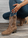 Women's Embroidered Mid-Calf Western Boots