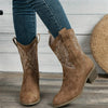 Women's Embroidered Mid-Calf Western Boots
