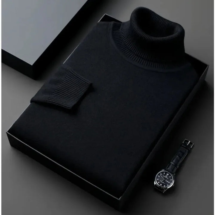 Men's Fine Knit Turtleneck Jumper