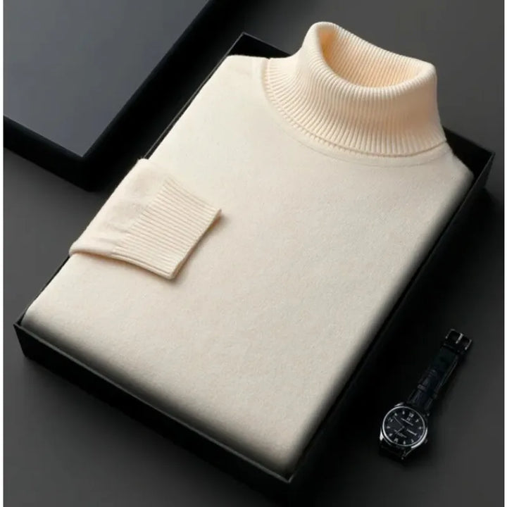 Men's Fine Knit Turtleneck Jumper