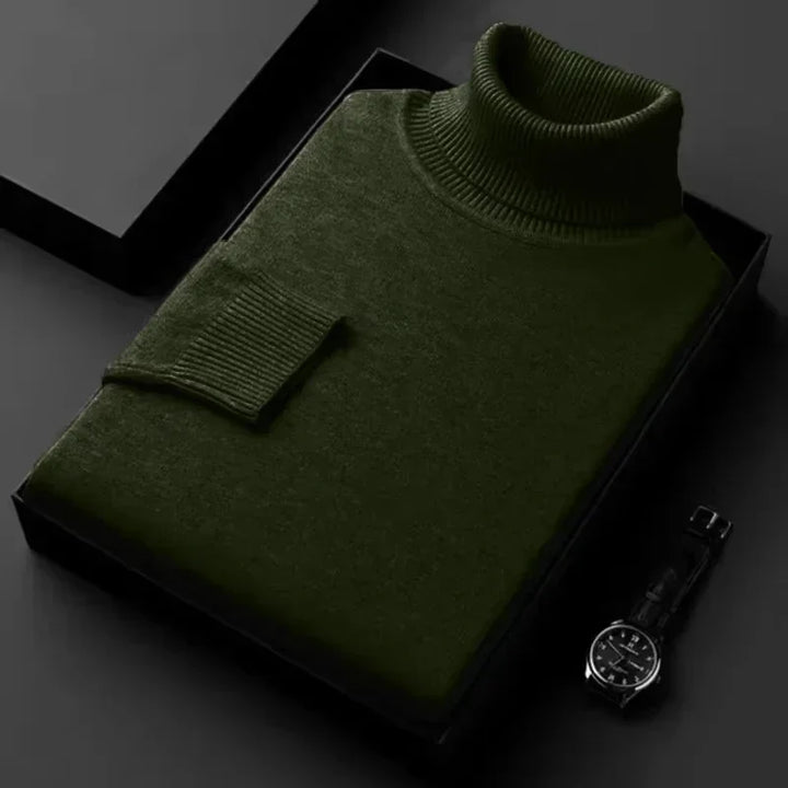 Men's Fine Knit Turtleneck Jumper